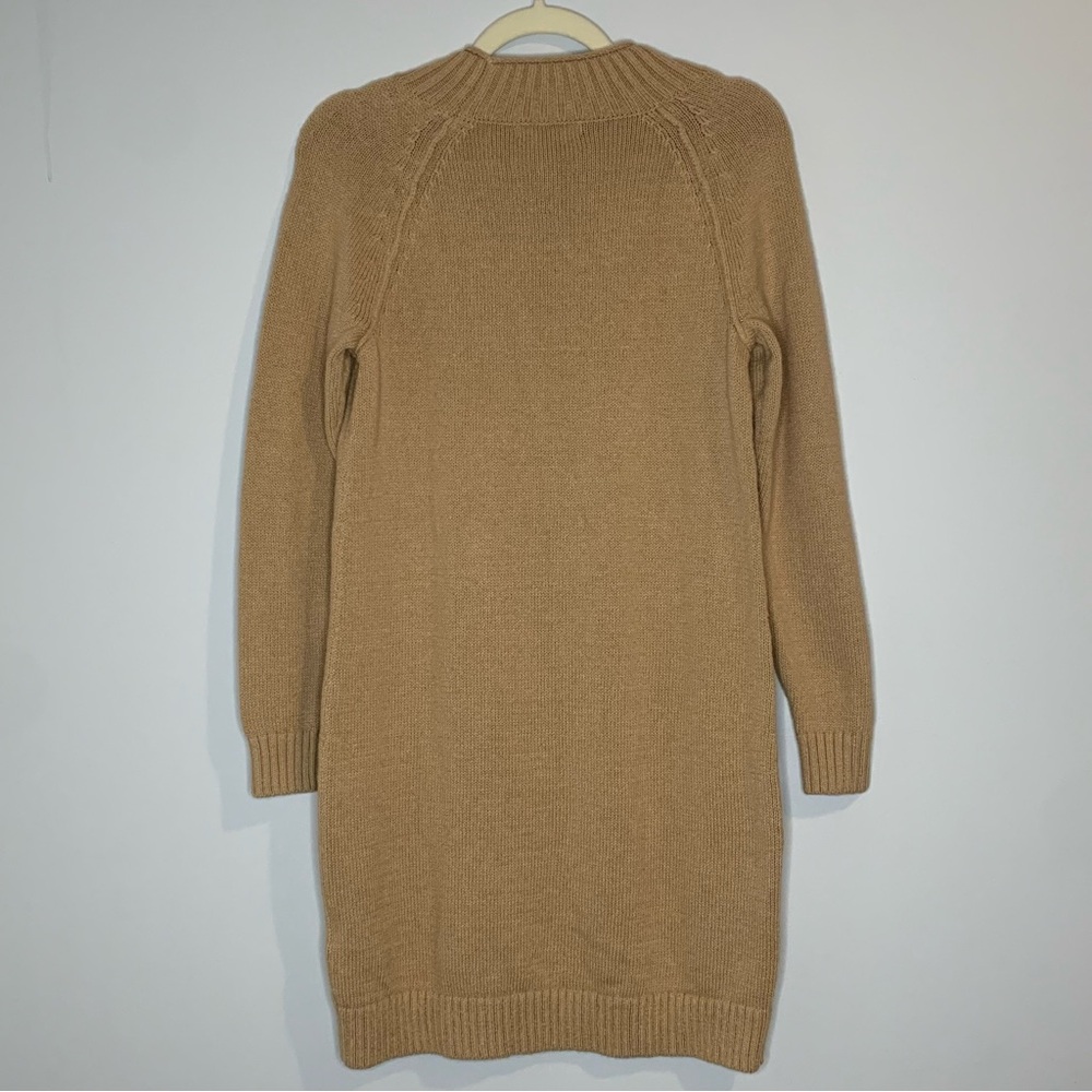 Banana Republic Camel Long Sleeve Petite Knit Dress NWT - Picture 3 of 12